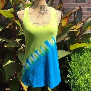 The Balance Collection by Marika Racerback Tie Dye Yoga Fitness Tank Small